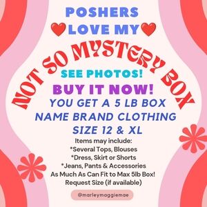 Size 12 & XL! 5 lb Box of Items Discount Shipping! Closet Closeout!